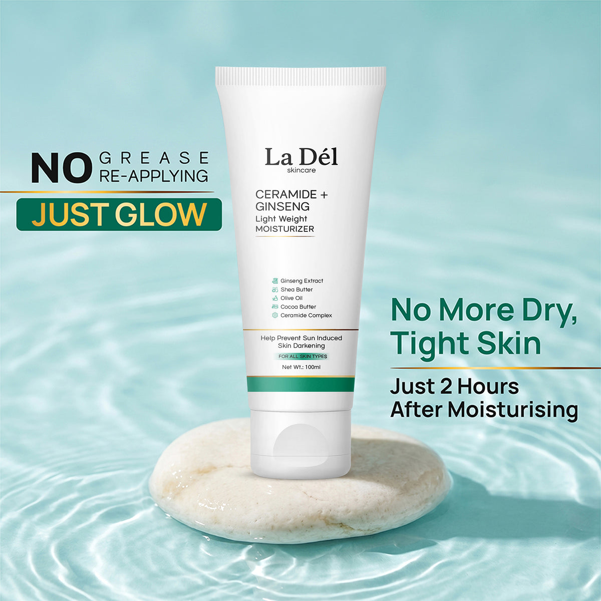 Light Weight Moisturizer with Ceramide and  Ginseng