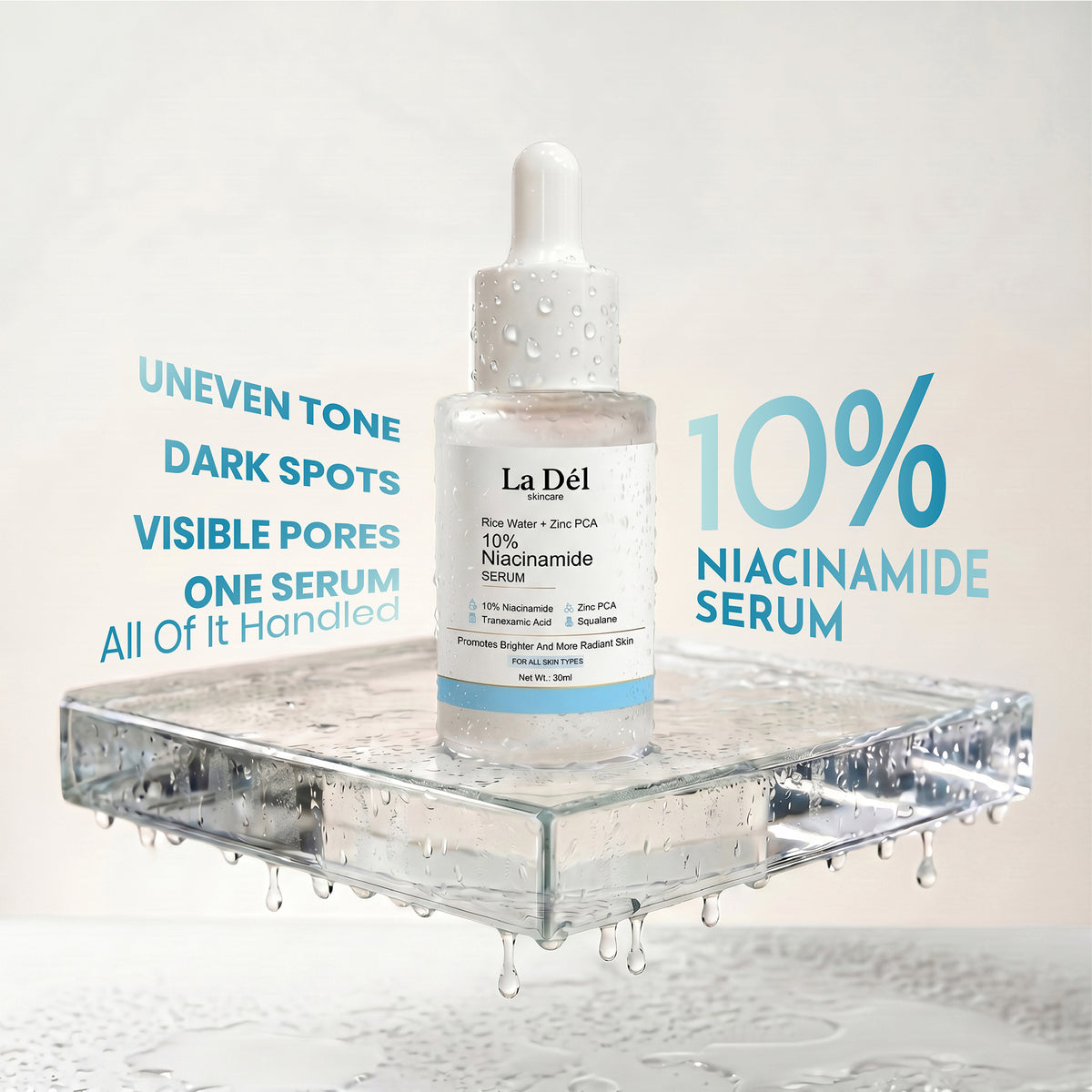 10% Niacinamide Serum Rice Water + Zinc Pca